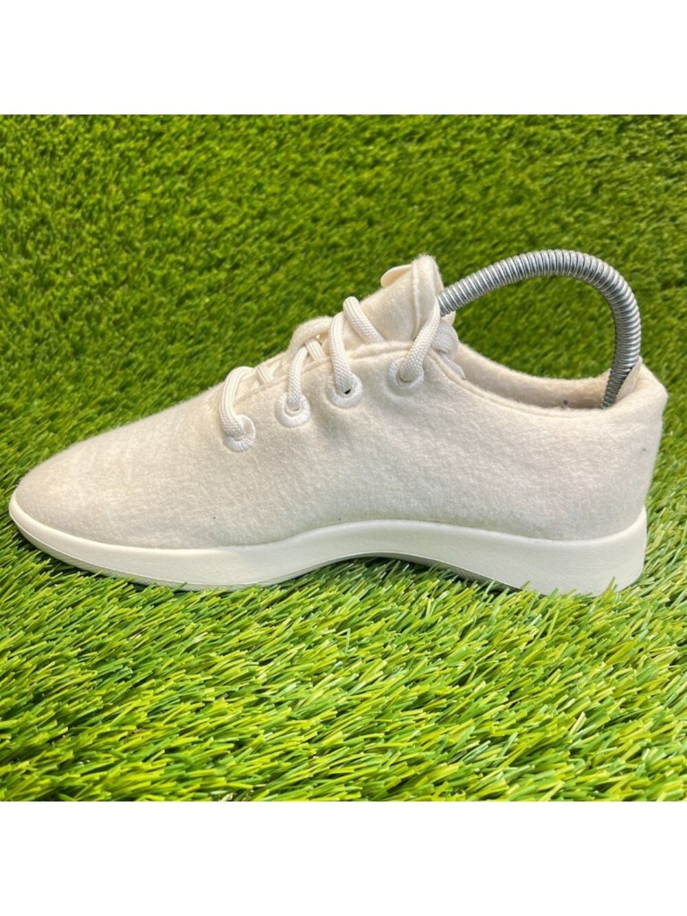 Allbirds Wool Runners Natural White Womens Size 7 Running Walking Shoes Sneakers - Picture 2 of 10